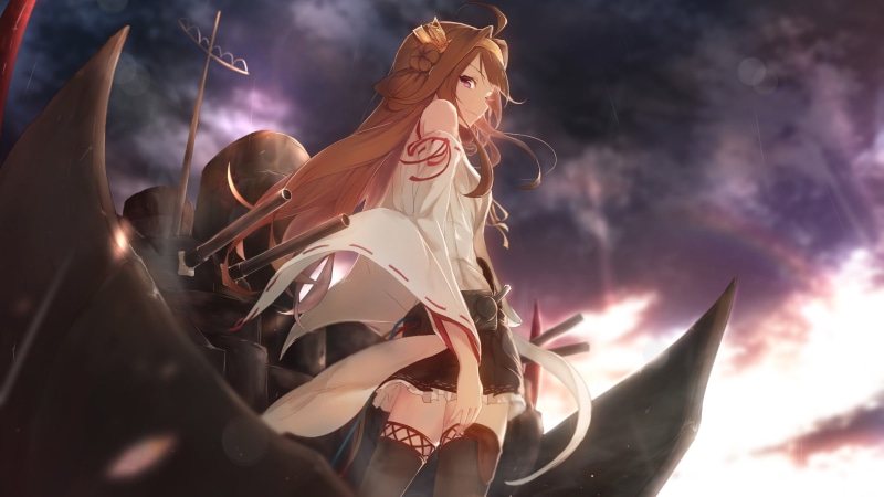 anime, Kongou (KanColle), 1080P, Kantai Collection, anime girls