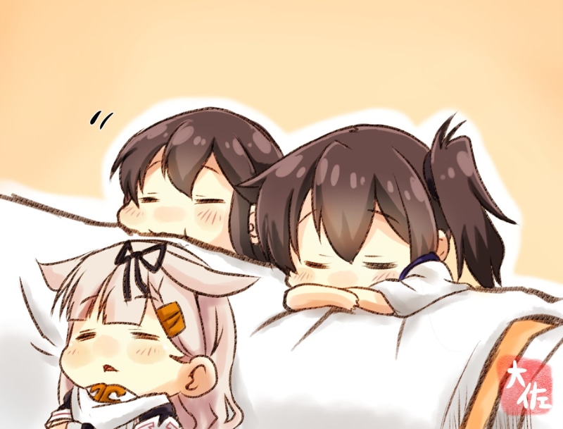 Kaga (Kancolle), 1080P, Kantai Collection, Anime, Yuudachi (Kancolle), Akagi (Kancolle)