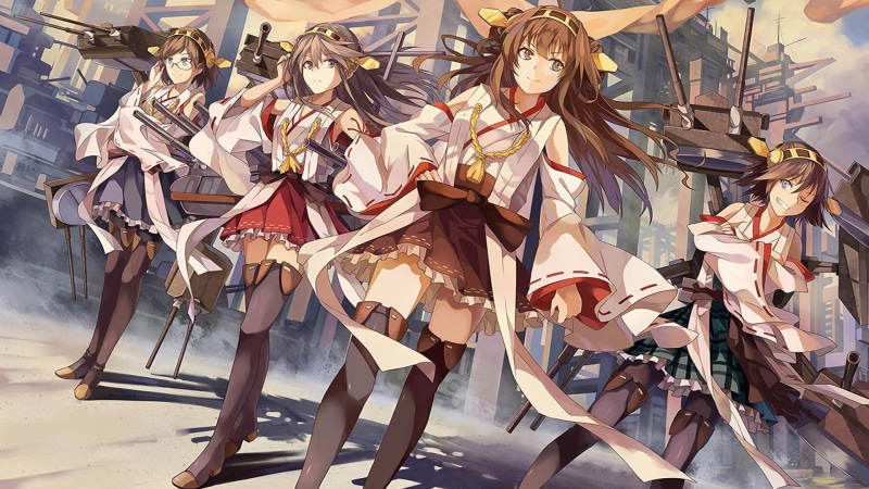 Kongou (KanColle), Kantai Collection, Haruna (KanColle), 1080P, Kirishima (KanColle), Hiei (KanColle)