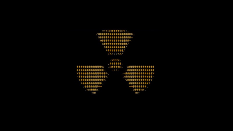 radioactive, 1080P, radiation, ascii, symbol