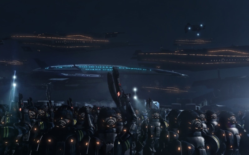 Mass Effect 3, video games, illuminated, women, excitement, festival, real people, Mass Effect, enjoyment, city, architecture, men, night, nightlife, lifestyles