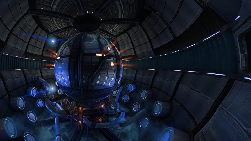 metal industry, illuminated, front view, glowing, Mass Effect 2, blue, lighting equipment, industry, security, real people, pattern, Normandy SR-2, shape