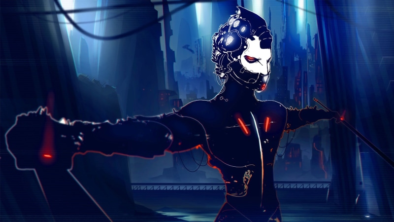 connection, standing, fantasy art, cable, robot, one person, human body part, cyborg, artwork, waist up, illustration, science, young adult, cyberpunk