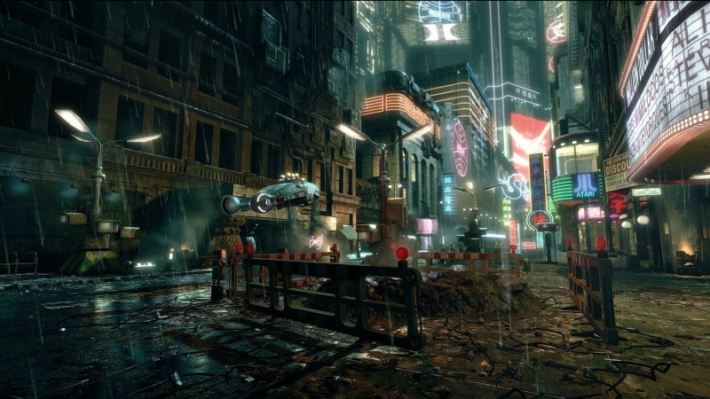 fighting, cyberpunk, art, 2077, shooter, action, robot, cyborg, city, cities, 2K, artwork, sci-fi, rpg, futuristic