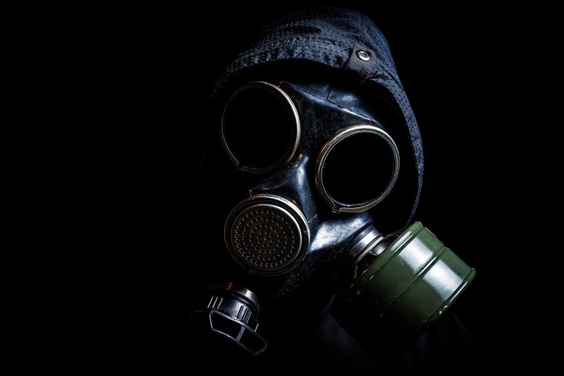 disaster, unhygienic, natural Disaster, pollution, inhaling, danger, indoors, environmental Damage, radioactive Warning Symbol, 1080P, technology, black