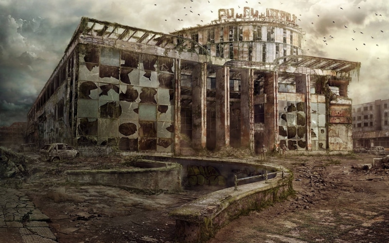 apocalypse, absence, dark, demolished, old, old Ruin, history, nature, architecture, decline, broken, building exterior, unhygienic, outdoors, abandoned