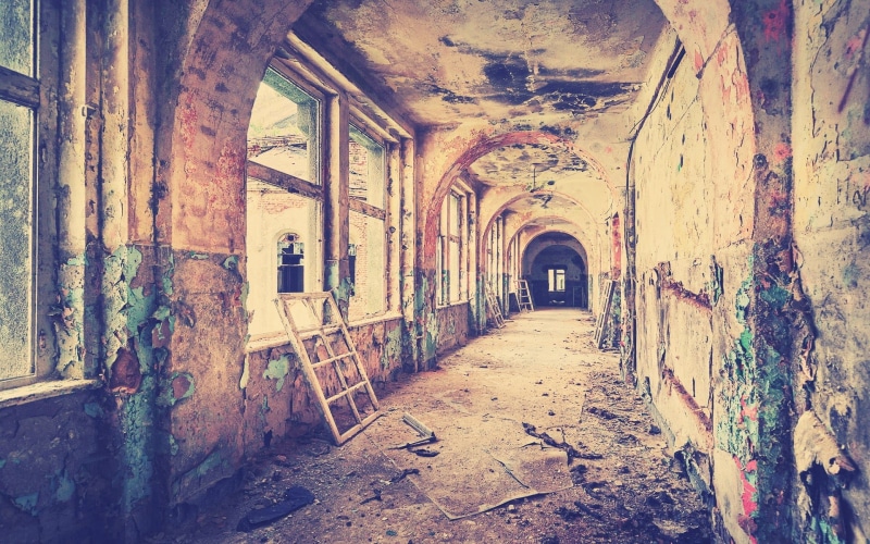 horror, bad Condition, grunge, messy, unhygienic, the past, dark, corridor, urban Scene, damaged, direction, obsolete, spooky, stained, 1080P, building
