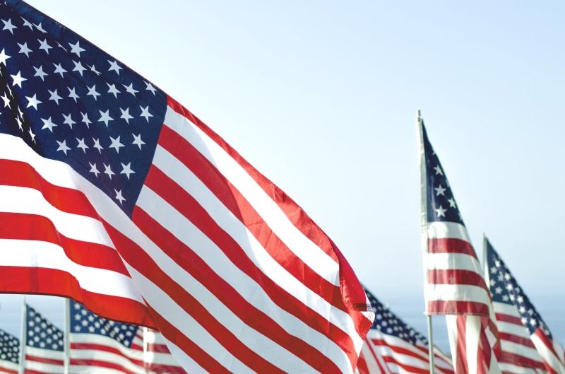flagpole, no people, united states, america, united state, united we stand, united states of america, low angle view, blue, freedom, shape, sky, emotion