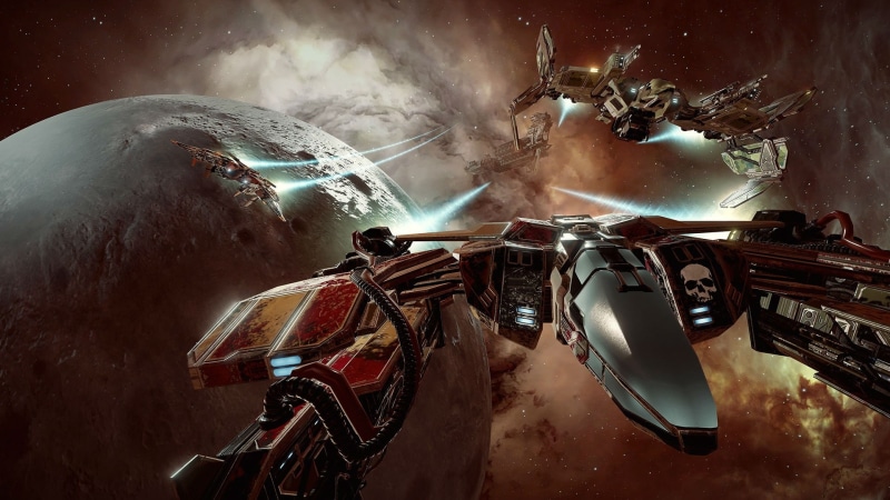 spaceship, technics, combat, 1080P, futuristic, virtual, shooter, strategy, warship, action, eve, battleship, tactical, sci-fi, valkyrie, fighting, reality