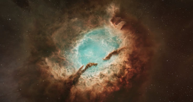 exploration, cloud - sky, nature, fantasy, abstract, sea, underwater, sky, brown, one person, space, 1080P, mystery, digital composite, star - space, video games