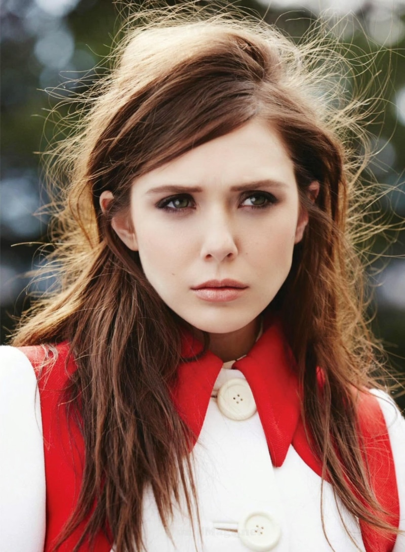 top, adult, 720P, celebrity, beautiful people, hairstyle, women, fashion, collar, portrait, brown hair, s, adolescence, hair, red, front view, human hair