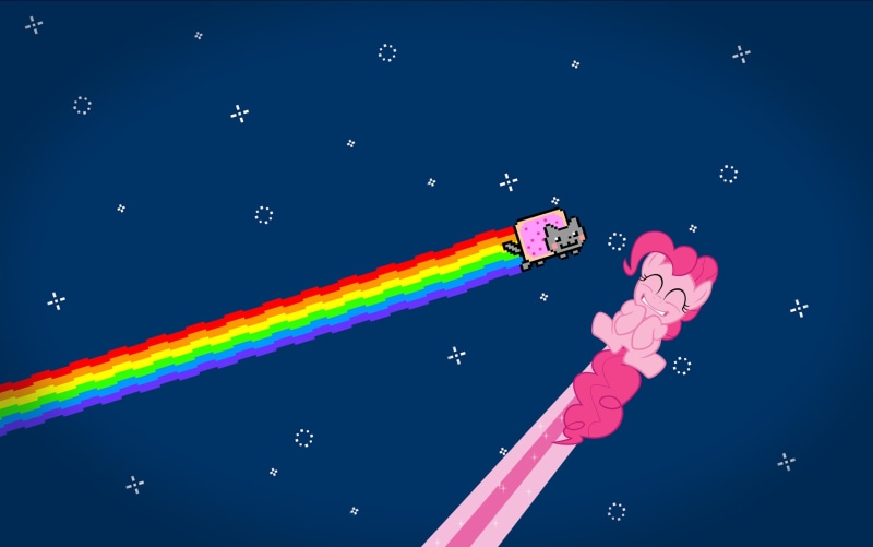 arts culture and entertainment, backgrounds, pony, water, business, motion, nyan, blue, outdoors, cat, computer Graphic, multi Colored, vector, smoke - physical structure