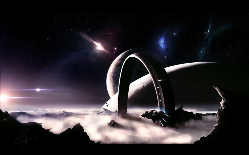 1080P, monument, stars, hd, Space Shuttle, shuttle, x, space, barton, josef, joejesus, art