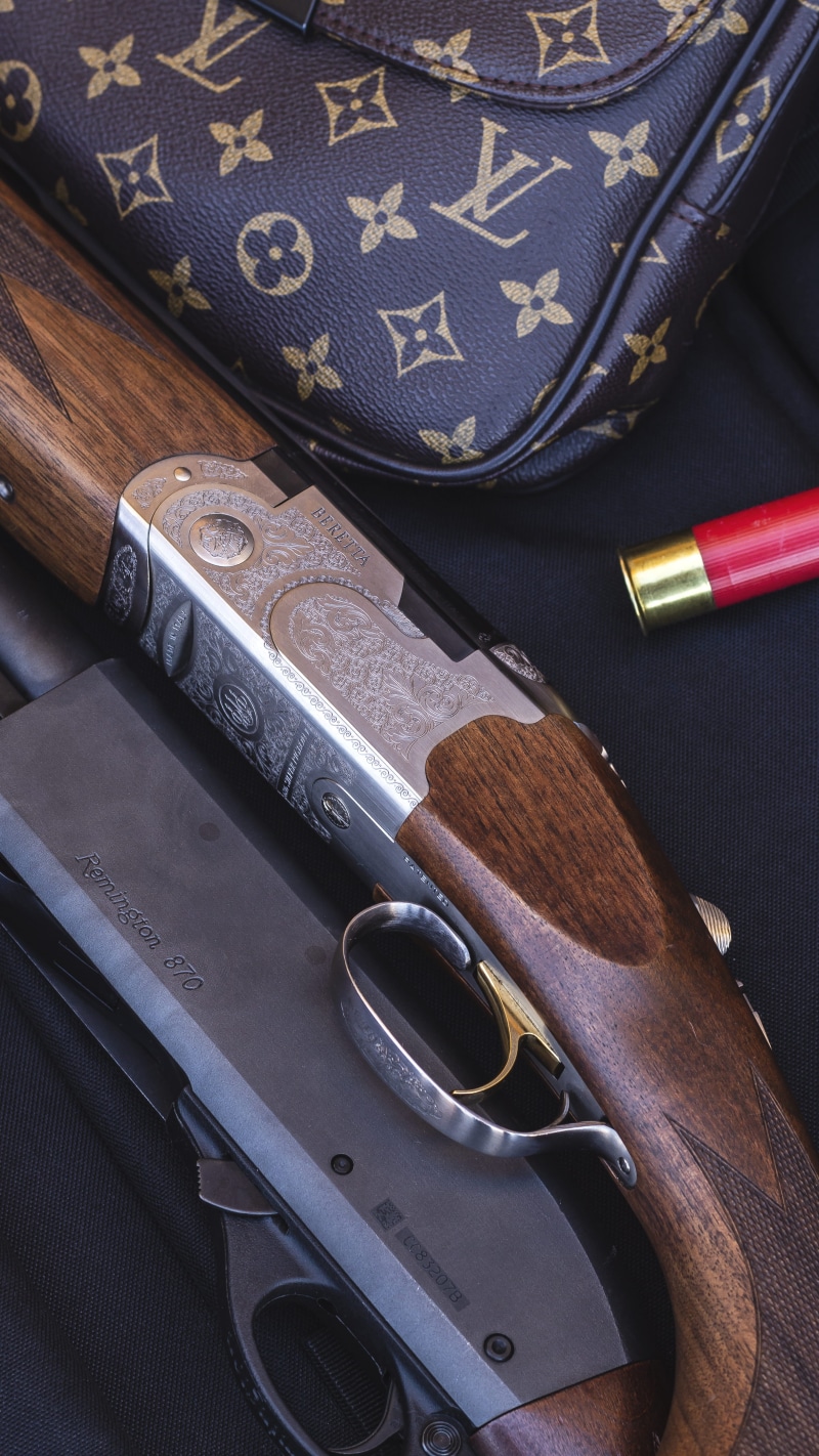 still life, high angle view, beretta, louis vuitton, pattern, guns, luxury, america, dreamlife, louisvuitton, iphone, fashion, us, textile