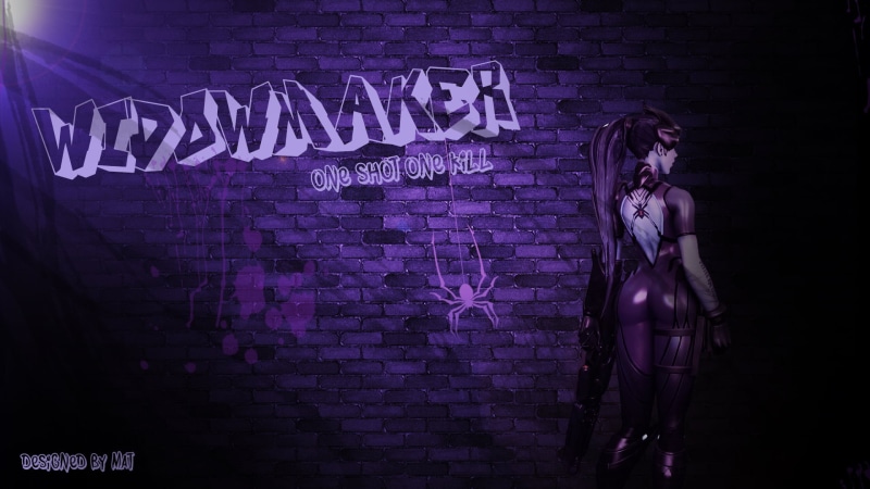 communication, light, vidawmaker, western script, shotgun, graffiti, wall - building feature, sign, Overwatch Anniversary, sniper 2, widowmaker, night