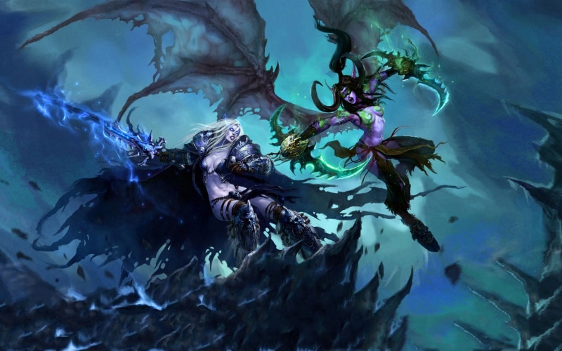 video games, World of Warcraft: Wrath of the Lich King, genderswap, World of Warcraft, RPG, Arthas, Illidan Stormrage, fantasy girl, 720P