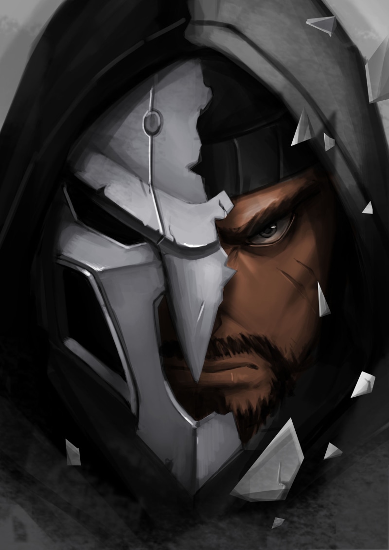 crime, women, portrait display, Reaper (Overwatch), portrait, face, fashion, one person, motor vehicle, beautiful woman, young adult, social issues, human face