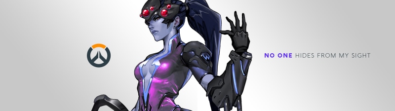 cyborg, studio shot, purple, obscured face, adult, indoors, futuristic, human representation, Overwatch, artificial intelligence, video games, people, representation