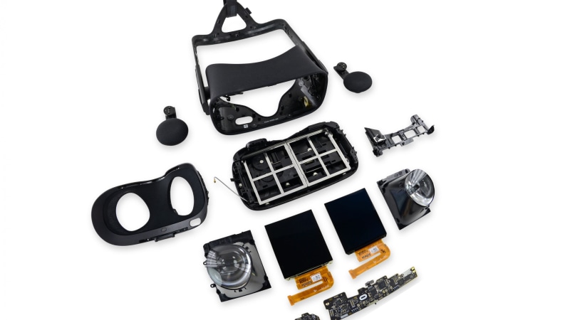 unassembled, set, Oculus Touch, speaker, 4K, Oculus Rift, black, Virtual Reality, VR headset