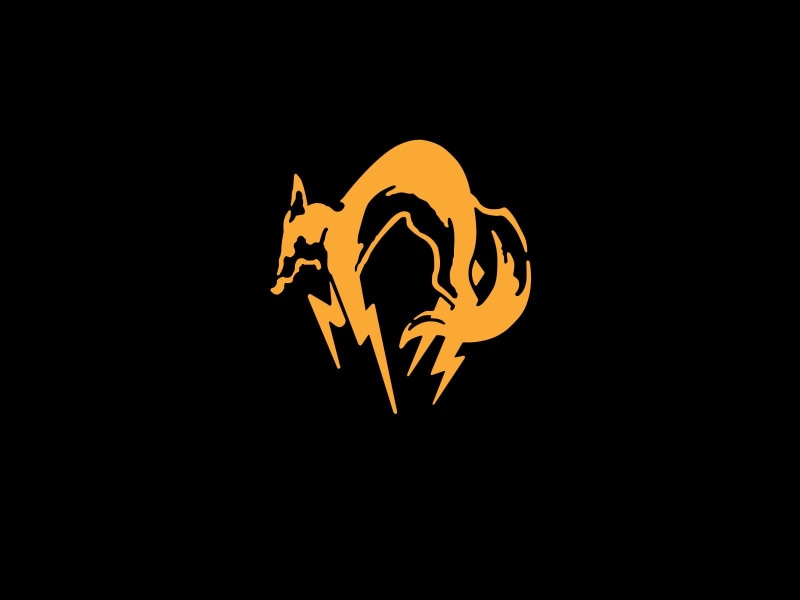 no people, illuminated, simple, night, crouching, communication, representation, Metal Gear Solid, fox, indoors, black color, FOXHOUND, electricity, studio shot