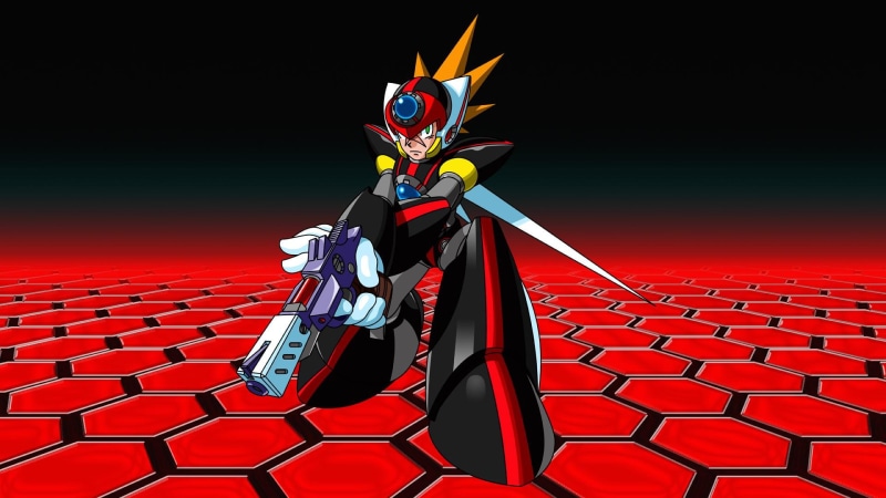 games, 1080P, cartoons, mega man, axl, megaman x, mega man x, mega man x8, crouched, megaman, video games, megaman x8
