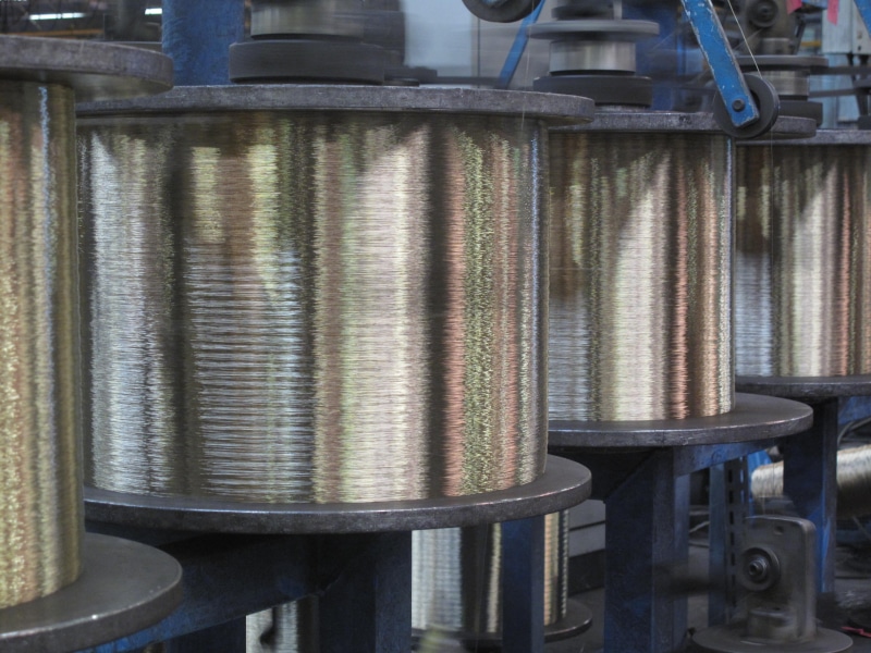 coil, 2K, close-up, business finance and industry, metal industry, spool, silver colored, factory, business, machinery, manufacturing, metal, meta, industrial equipment