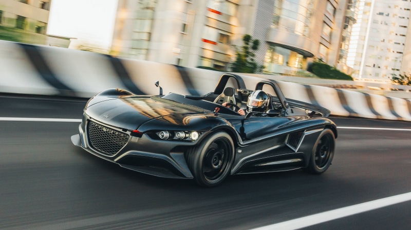 motor vehicle, rent, motion, land vehicle, test drive, VUHL 05, review, built structure, retro styled, road, sport car, car, speed, day, transportation