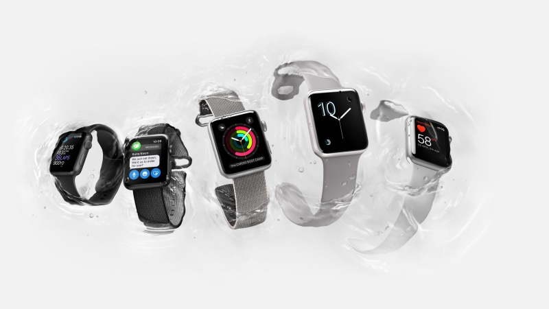 4K, five, iWatch, straps, Apple, Real Futuristic Gadgets, Apple Watch Series 2, watches, silver, display, smart watch