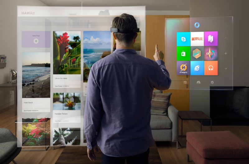 adult, 4K, one person, waist up, standing, males, touch screen, indoors, choice, rear view, men, real people, screen, leisure activity, technology, microsoft hololens 4k background hd image