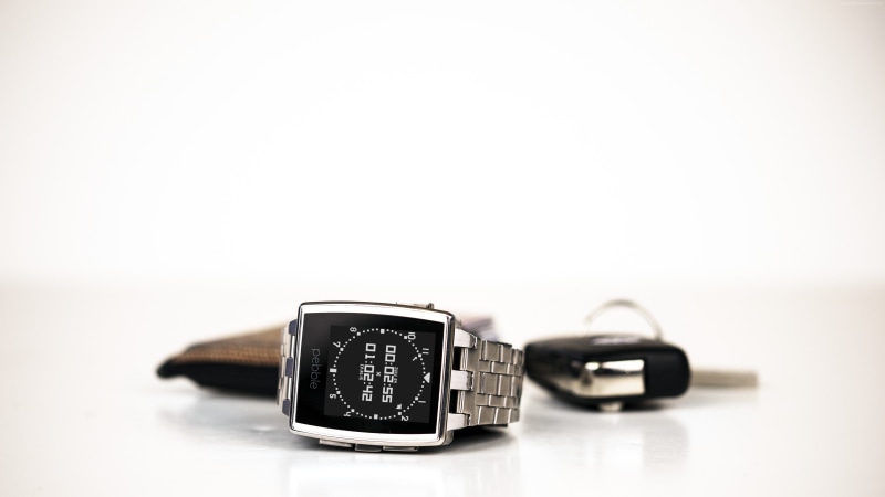display, silver, review, 4K, black, e-paper, Pebble Steel Smartwatch, watches, Pebble, limited edition