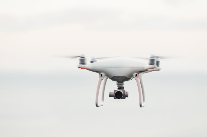 mid-air, copy space, airplane, fly, fpv, ominous, aircraft, transportation, plane, dji, 5K, no people, white, airliner, phantom, single object, surveillance