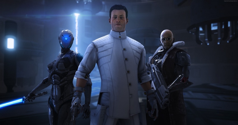 HTC Vive, VR, robot, PS4, shooter, Raw Data, 4K