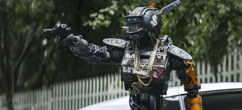gun, robot, Best Movies of 2015, 2K, Chappie