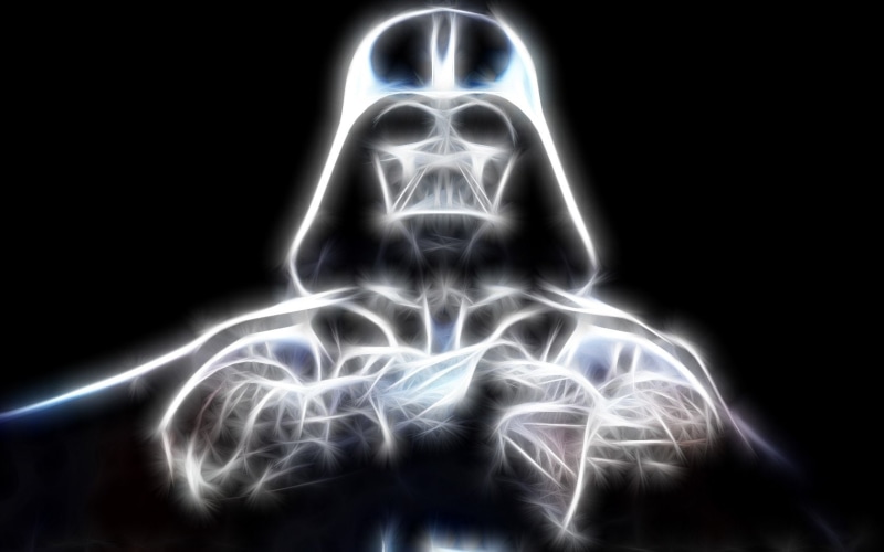 body part, science, backgrounds, futuristic, Helmet, Star Wars, x-ray, blue, skeleton, illuminated, darth, projection, the Human Body, front view, studio shot