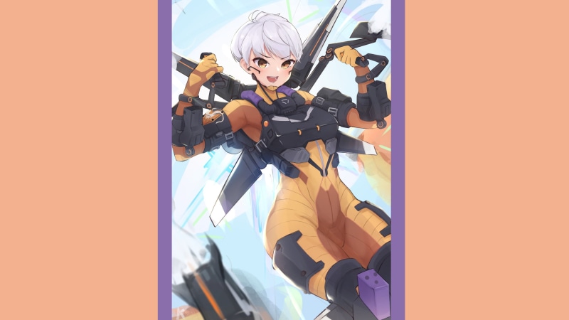 2K, white hair, Valkyrie(Apex Legends), Apex Legends, anime