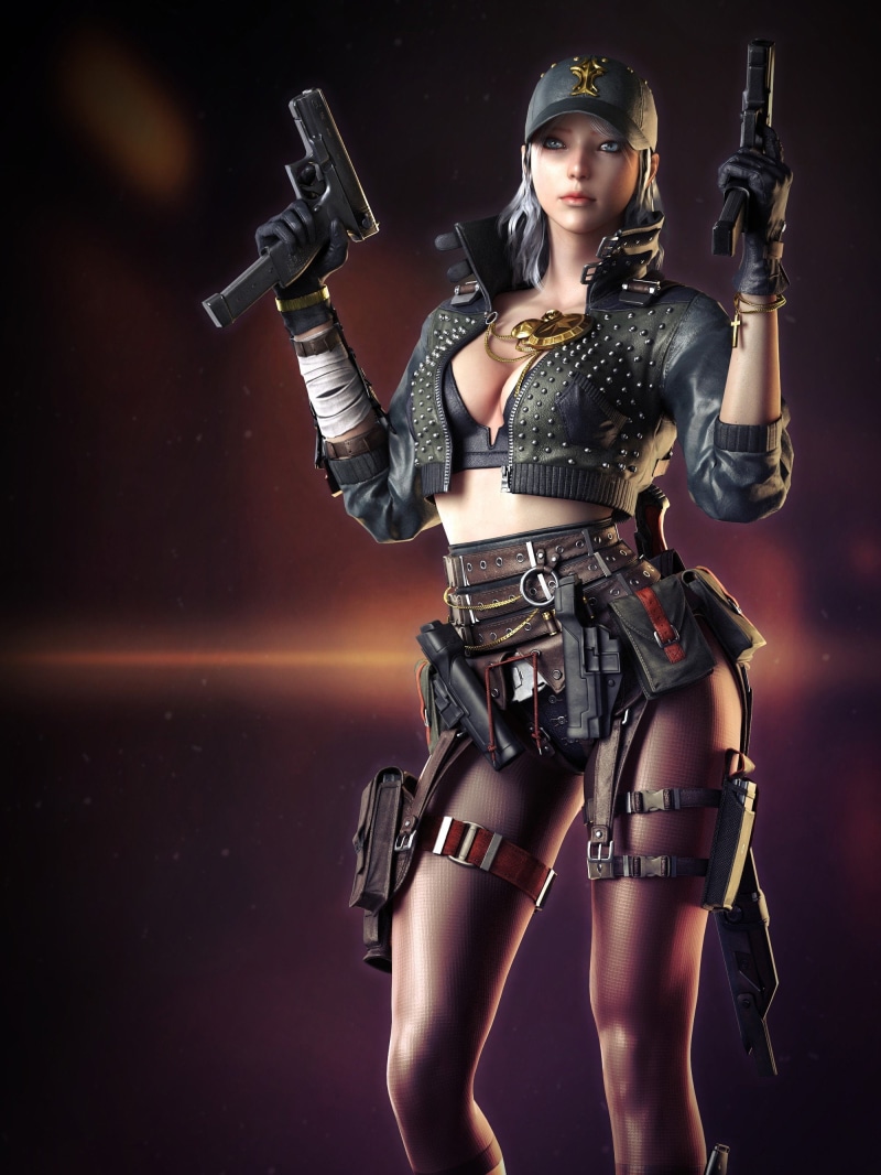weapon, px, indoors, hd, crossfire, portrait, actors, clothing, black background, young adult, beautiful woman, holding, art, one person, military, safety