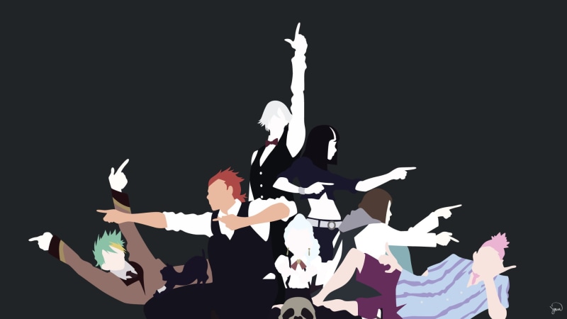 Chiyuki (Death Parade), Anime, Nona (Death Parade), Decim (Death Parade), Death Parade, Oculus (Death Parade), 1080P, Clavis (Death Parade), Ginti (Death
