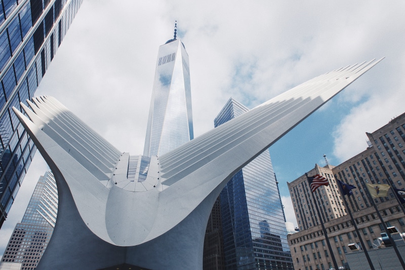 day, buildings, built structure, travel destinations, cityscape, united states, no people, sky, city, architecture, skyscraper, oculus, modern, office