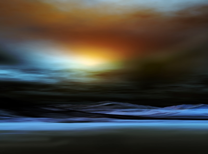 water, environments, sky, motion, scenics - nature, 2K, landscape, away, beauty in nature, virtual worlds, environment, land, gloom, 3d art, landscapes