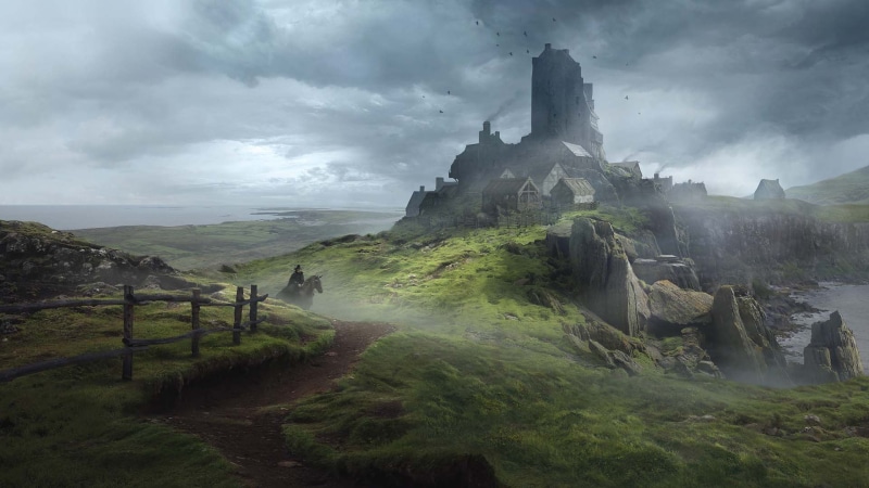 artwork, 1080P, fantasy art, Guillem H. Pongiluppi, England, landscape