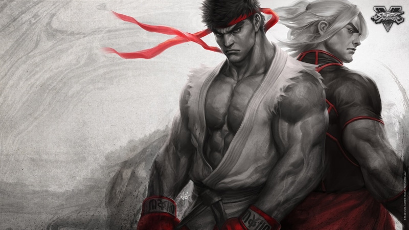 Street Fighter V, 1080P, Ryu, Ken