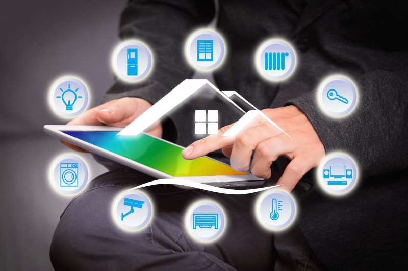 technology, smart home, computer network, tv, hand, smarthome, human hand, graphical user interface, portable information device, 4K, people, connection