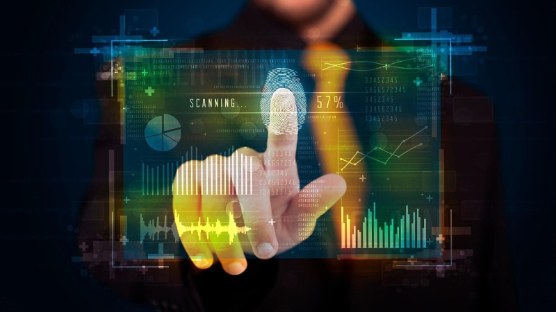 identification, human finger, computer, connection, device screen, human hand, fingerprint, hand, touch screen, scanner, adult, 1080P, modern, wireless technology