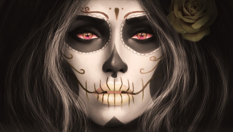 Sugar Skull, Santa Muerte, 720P, MagicnaAnavi