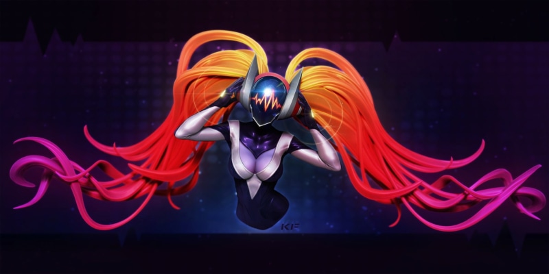 Video Game, 3D, DJ Sona, Sona (League Of Legends), Helmet, League Of Legends, 1080P, Bodysuit