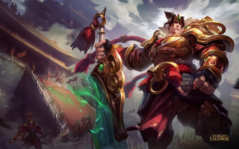 garen, kingdoms, league, legends, 1080P, warring