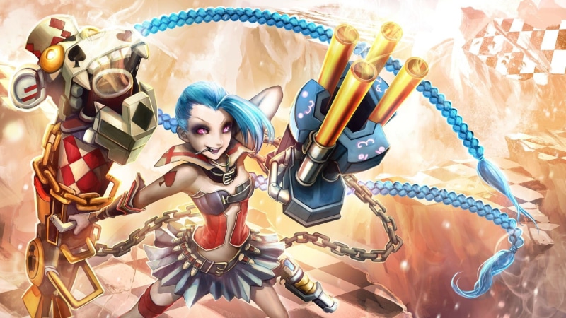 day, enjoyment, women, toy, League of Legends, blue, 1080P, league, robot, outdoors, arts culture and entertainment, jinx, water, amusement park, plastic
