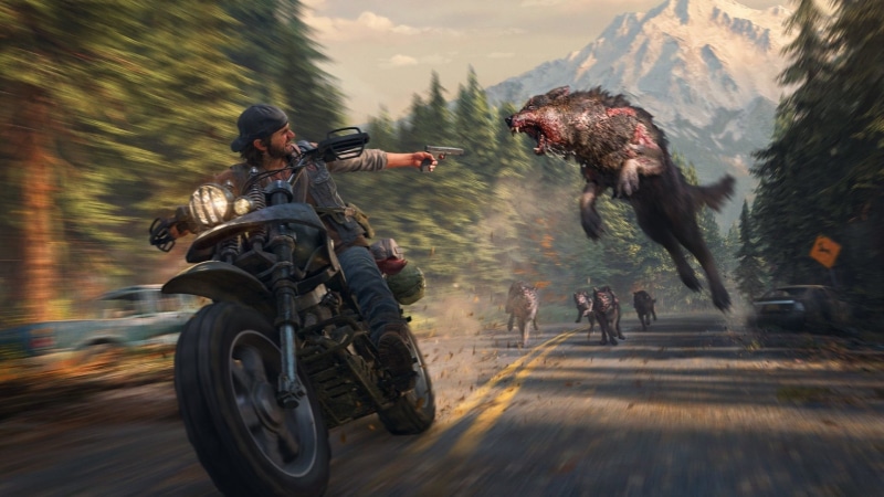 creature, 1080P, motorcycle, Video Game Art, gun, vehicle, video games, Days Gone