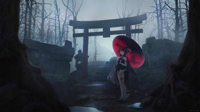 1080P, Hololive, artwork, digital art, anime girls, anime, Ninomae Inanis