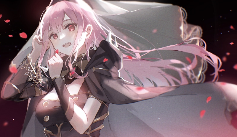 Mori Calliope, anime, anime girls, 4K, Hololive, Oyuyu